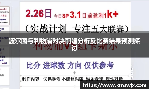 波尔图与利物浦对决前瞻分析及比赛结果预测探讨